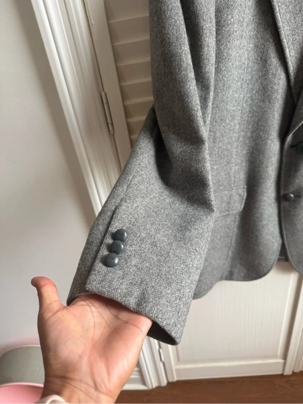Men's Gray Wool Blazer - Classic Tailored Sport Coat-Robert Alexander